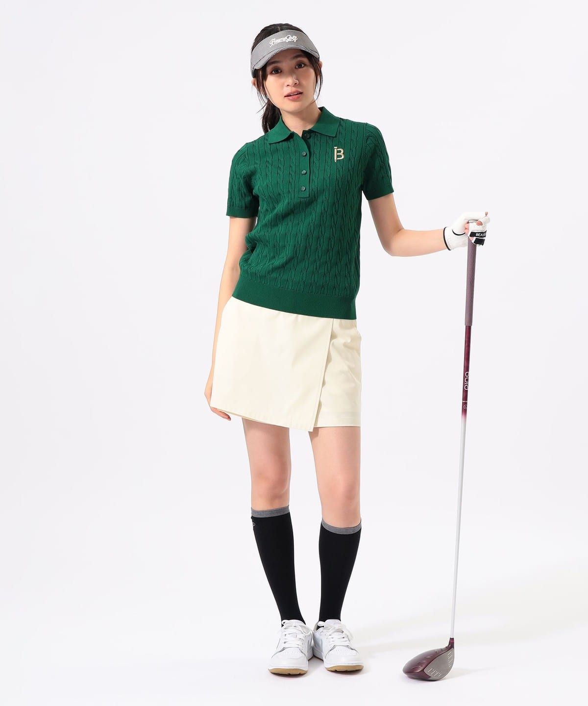 BEAMS GOLF（ビームス ゴルフ）ORANGE LABEL / B-Teeロゴ刺繍 ケーブル