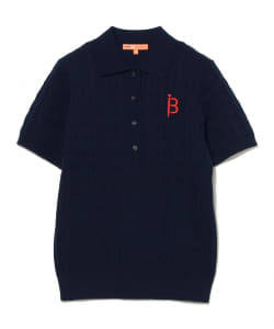 【+10%ポイントUP】ORANGE LABEL / ケーブル ニットポロシャツ