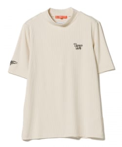 BEAMS GOLF ORANGE LABEL / リブ モックネックシャツ