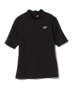 BEAMS GOLF ORANGE LABEL / プリーツ スリーブ モックネックシャツ