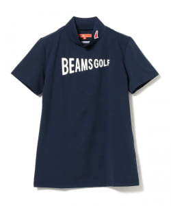 BEAMS GOLF ORANGE LABEL / ロゴ モックネック シャツ▲