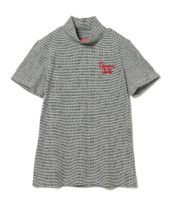 BEAMS GOLF ORANGE LABEL / ロゴ ボーダー モックタートルネック シャツ