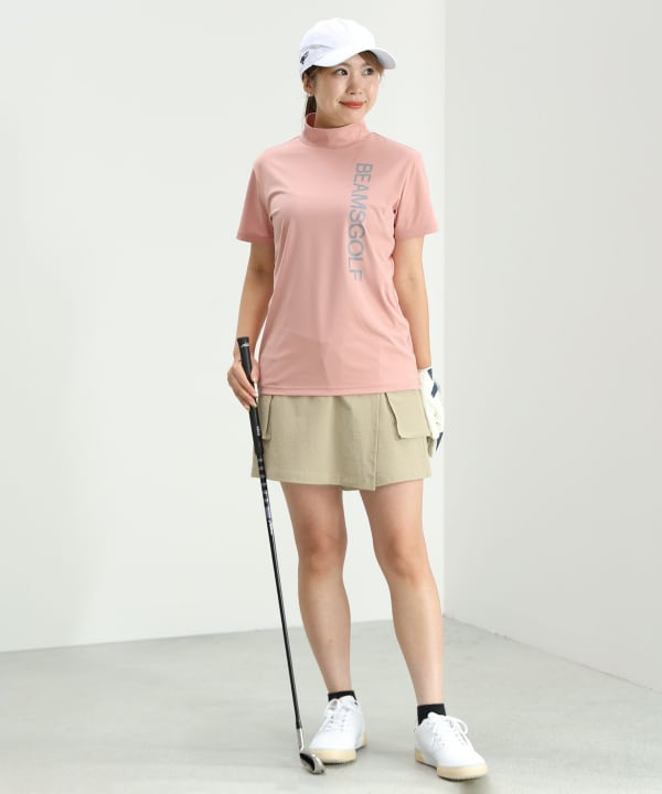 ビームスゴルフ BEAMS GOLF 半袖ポロシャツ ワンポイントロゴ ワッペン
