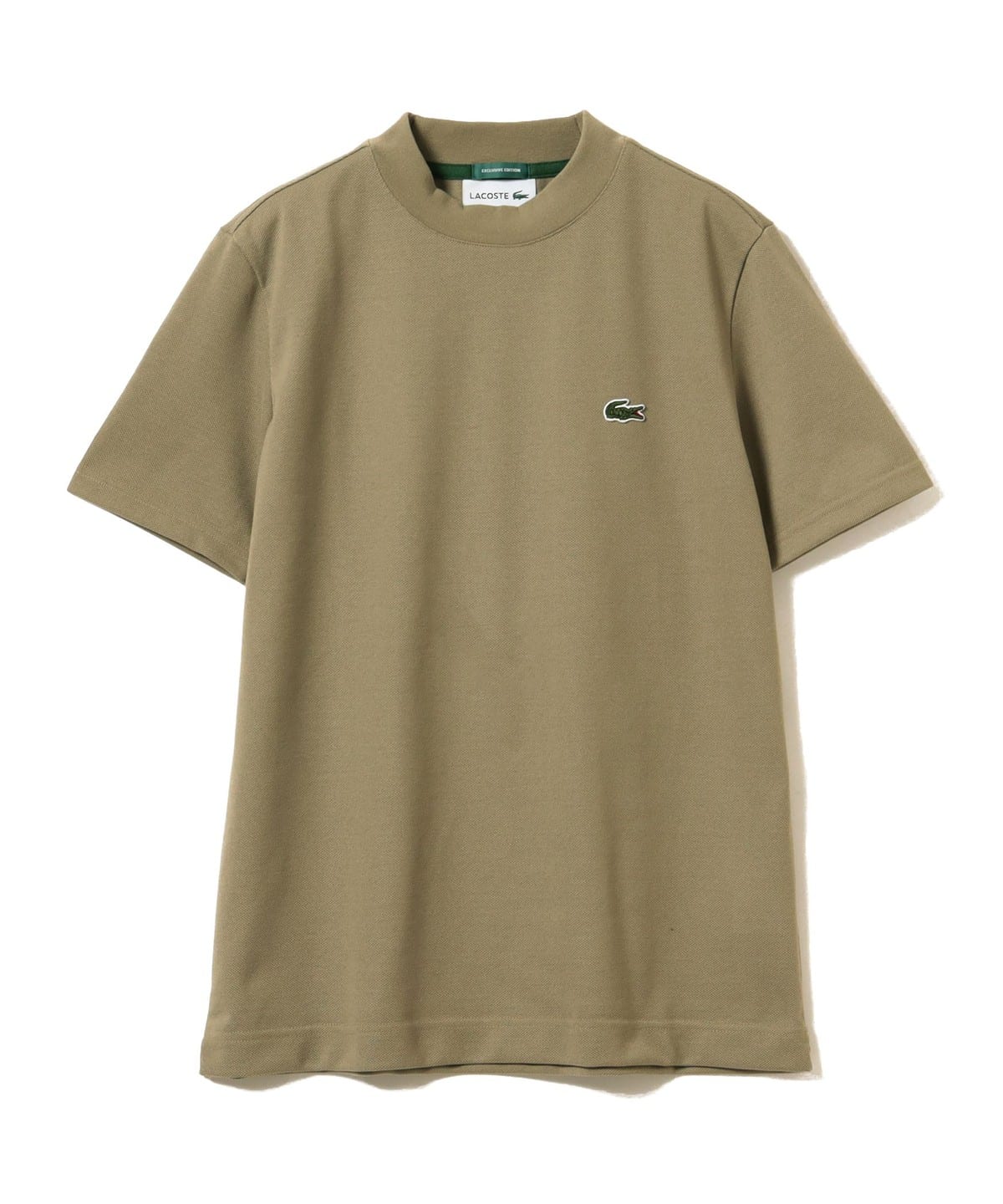 高級な LACOSTE × BEAMS GOLF 別注 モックネックシャツ 緑 XL 