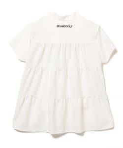 BEAMS GOLF ORANGE LABEL / バックラッフル モックネックシャツ