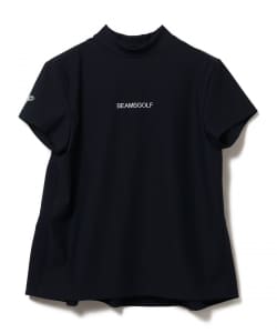 BEAMS GOLF ORANGE LABEL / バックラッフル モックネックシャツ