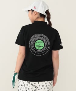 〈WOMEN〉 ORANGE LABEL / レコード バッグプリント モックネックシャツ
