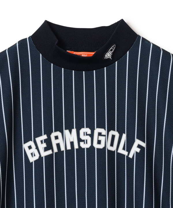 BEAMS GOLF（ビームス ゴルフ）〈WOMEN〉 ORANGE LABEL / ストライプ モックネックシャツ（Tシャツ・カットソー  カットソー）通販｜BEAMS