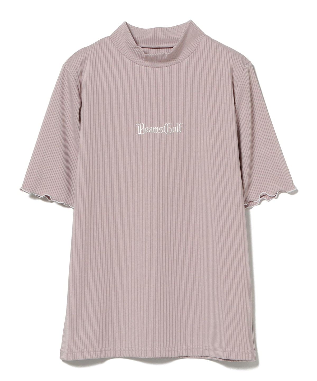 BEAMS GOLF（ビームス ゴルフ）ORANGE LABEL / リブ袖フリル モックネックシャツ（Tシャツ・カットソー カットソー）通販｜ BEAMS