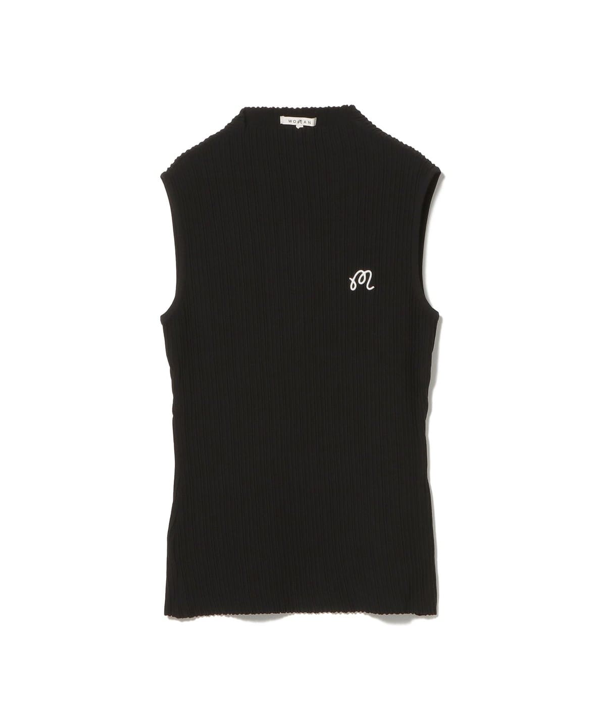 MALBON WOMEN / ACE ノースリーブ モックネックシャツ Tシャツ・カットソー WOMEN BLACK XS MALBON WOMEN / ACE ノースリーブ モックネックシャツ Tシャツ・カットソー WOMEN BLACK XS