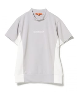 ORANGE LABEL / バイカラー 切り替え モックネックシャツ