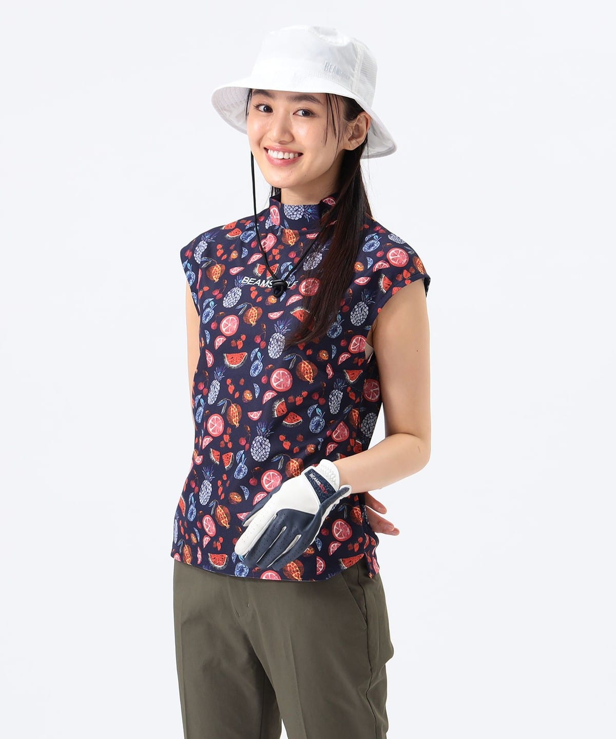 〈WOMEN〉ORANGE LABEL / 別注リバティ 総柄プリント モックネックシャツ Tシャツ・カットソー WOMEN NAVY S 〈WOMEN〉ORANGE LABEL / 別注リバティ 総柄プリント モックネックシャツ Tシャツ・カットソー WOMEN NAVY S