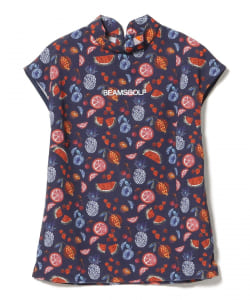 〈WOMEN〉ORANGE LABEL / 別注リバティ 総柄プリント モックネックシャツ【UV】