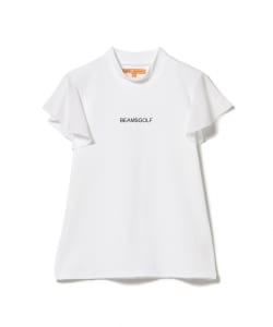 ORANGE LABEL / フリルスリーブ モックネック シャツ【DRY・UV・STRETCH】