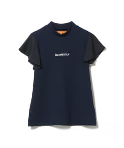 ORANGE LABEL / フリルスリーブ モックネック シャツ【DRY・UV・STRETCH】