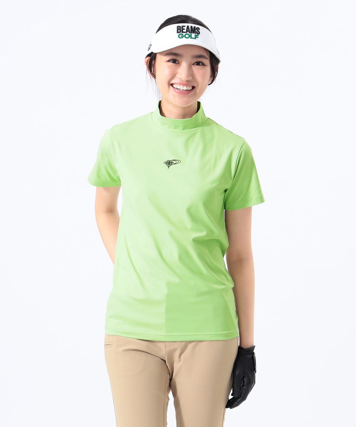 ORANGE LABEL / センターロゴ モックネックシャツ Tシャツ・カットソー WOMEN LIGHT. GREEN S ORANGE LABEL / センターロゴ モックネックシャツ Tシャツ・カットソー WOMEN LIGHT. GREEN S