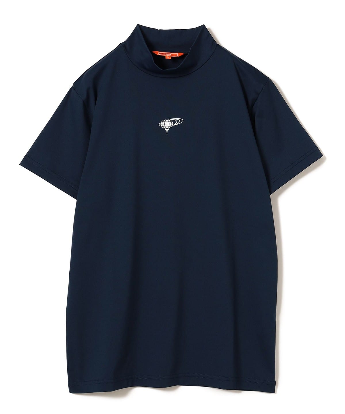 ORANGE LABEL / センターロゴ モックネックシャツ Tシャツ・カットソー WOMEN NAVY L ORANGE LABEL / センターロゴ モックネックシャツ Tシャツ・カットソー WOMEN NAVY L