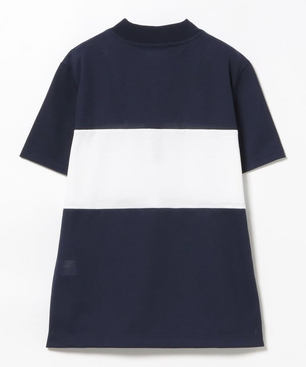 【ビームスゴルフ別注】LACOSTE / 鹿の子 パネル モックネックシャツ ビームスゴルフ別注】LACOSTE / 鹿の子 パネル モックネック