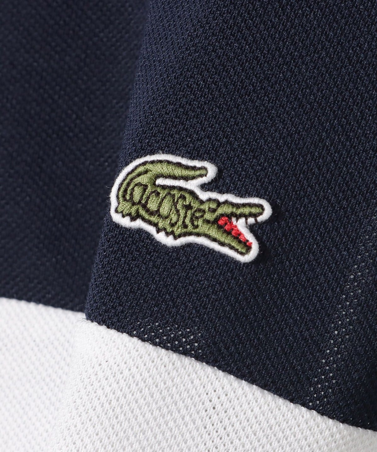【ビームスゴルフ別注】LACOSTE / 鹿の子 パネル モックネックシャツ BEAMS GOLF（ビームス ゴルフ）〈WOMEN〉【別注】LACOSTE