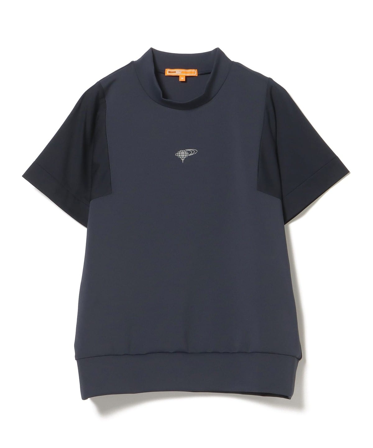 ORANGE LABEL / シアー 袖切替 モックネック トップス WOMEN NAVY M ORANGE LABEL / シアー 袖切替 モックネック トップス WOMEN NAVY M