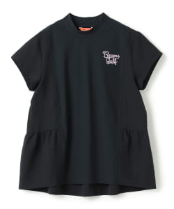 ORANGE LABEL / 切り替え ギャザーモックネックシャツ