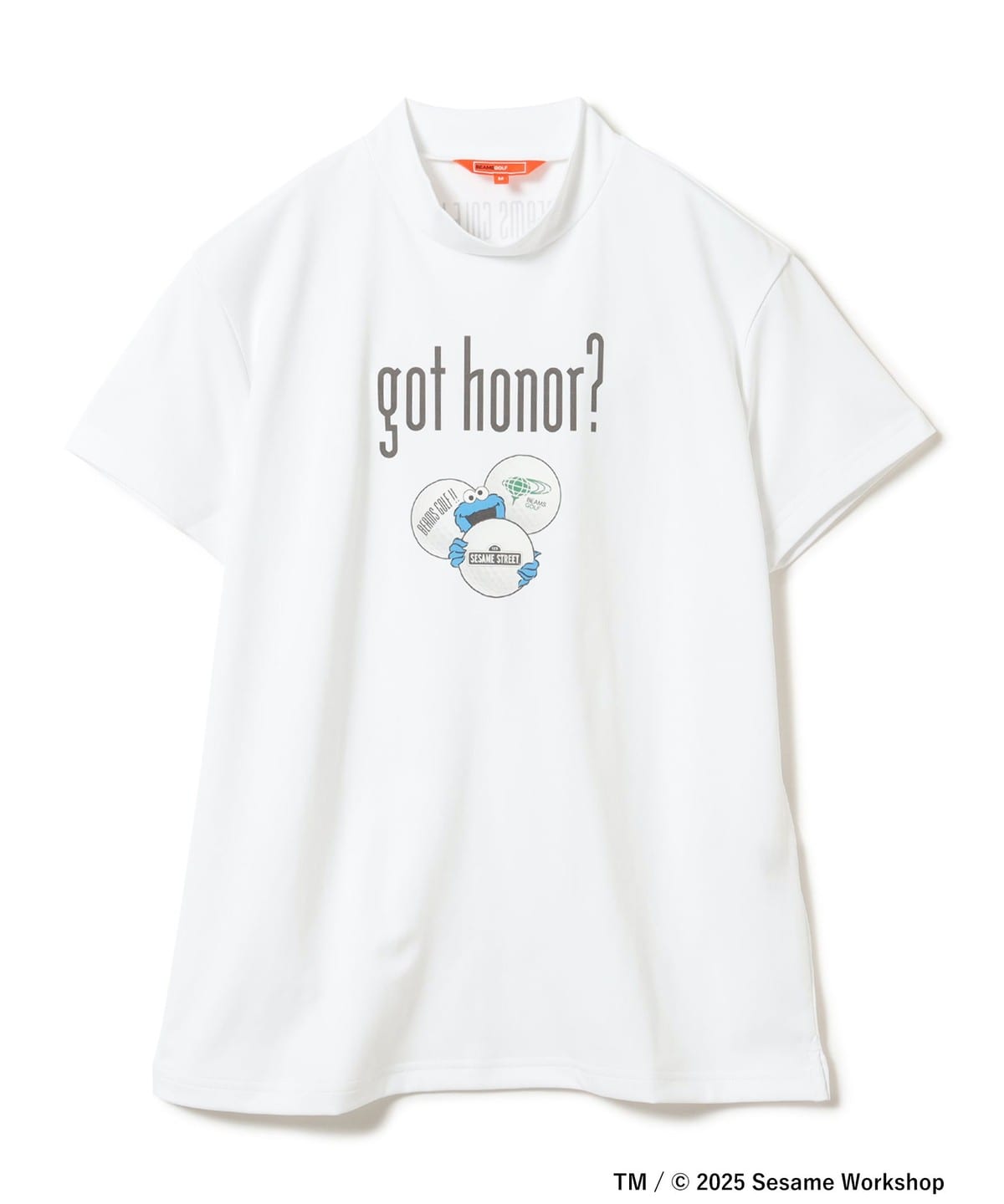〈WOMEN〉【EXCLUSIVE】ORANGE LABEL / クッキーモンスター モックネックシャツ Tシャツ・カットソー WOMEN WHITE M 〈WOMEN〉【EXCLUSIVE】ORANGE LABEL / クッキーモンスター モックネックシャツ Tシャツ・カットソー WOMEN WHITE M