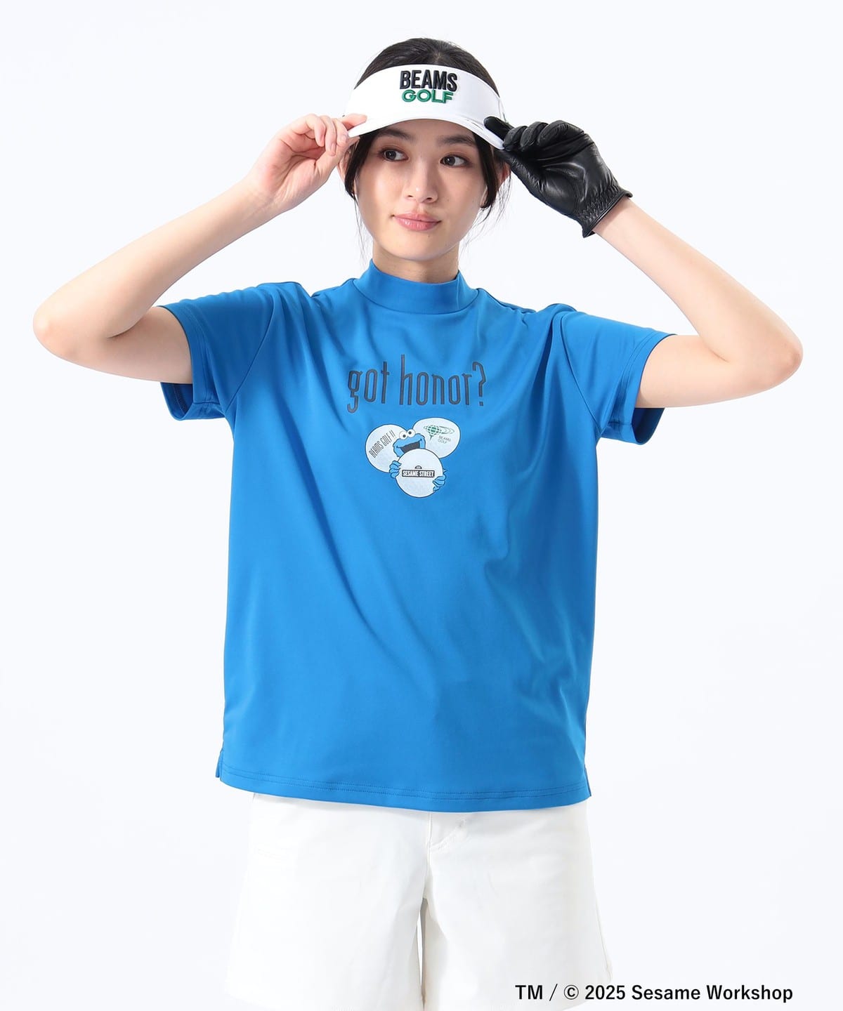 〈WOMEN〉【EXCLUSIVE】ORANGE LABEL / クッキーモンスター モックネックシャツ Tシャツ・カットソー WOMEN BLUE L 〈WOMEN〉【EXCLUSIVE】ORANGE LABEL / クッキーモンスター モックネックシャツ Tシャツ・カットソー WOMEN BLUE L