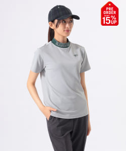 【+15%ポイントUP】ORANGE LABEL / リブ編み襟 モックネックシャツ