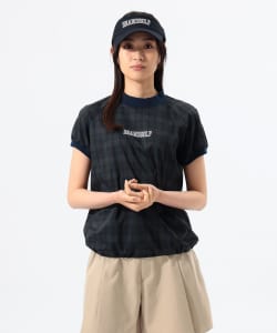 【+15%ポイントUP】ORANGE LABEL / ドットエア（R） フロントロゴ モックネックシャツ