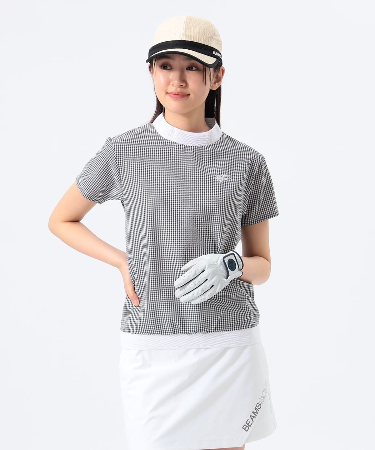 〈WOMEN〉ORANGE LABEL / ドットエア(R)モックネックシャツ Tシャツ・カットソー WOMEN GINGHAM. CHK S 〈WOMEN〉ORANGE LABEL / ドットエア(R)モックネックシャツ Tシャツ・カットソー WOMEN GINGHAM. CHK S