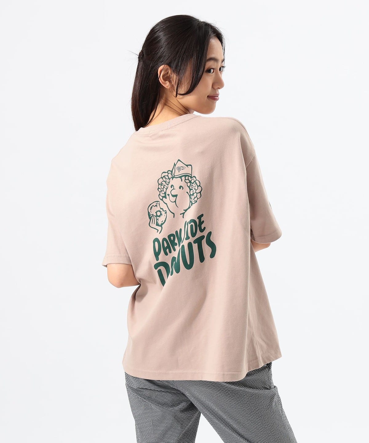 〈WOMEN〉【別注】PARK SIDE DONUTS / ドーナツボーイ Tシャツ. Tシャツ・カットソー WOMEN PINK ONE SIZE 〈WOMEN〉【別注】PARK SIDE DONUTS / ドーナツボーイ Tシャツ. Tシャツ・カットソー WOMEN PINK ONE SIZE