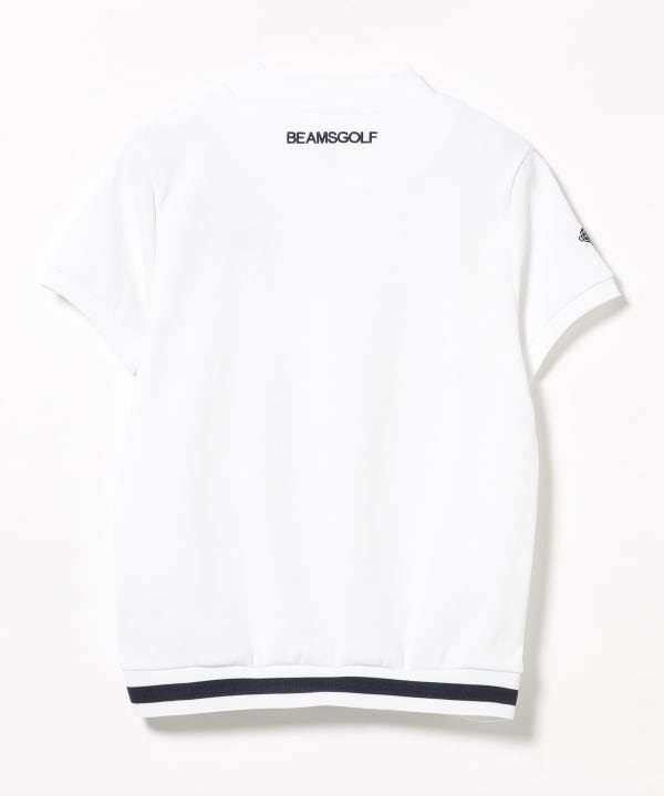ORANGE LABEL /裾リブボーダー モックネックシャツ