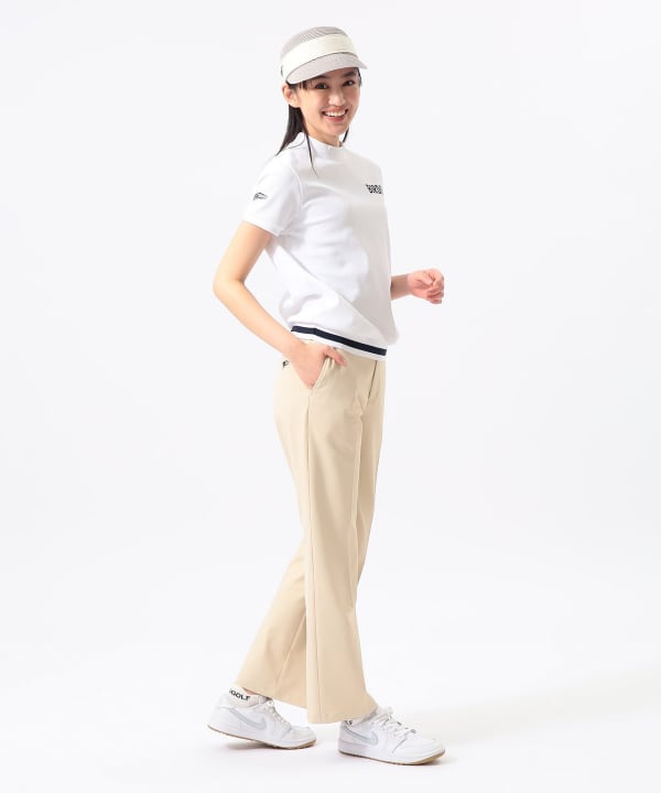 BEAMS GOLF（ビームス ゴルフ）ORANGE LABEL /裾リブボーダー モック