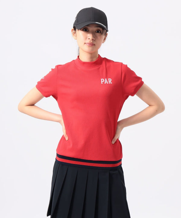 BEAMS GOLF（ビームス ゴルフ）ORANGE LABEL /裾リブボーダー モック
