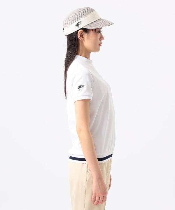 BEAMS GOLF（ビームス ゴルフ）ORANGE LABEL /裾リブボーダー モック