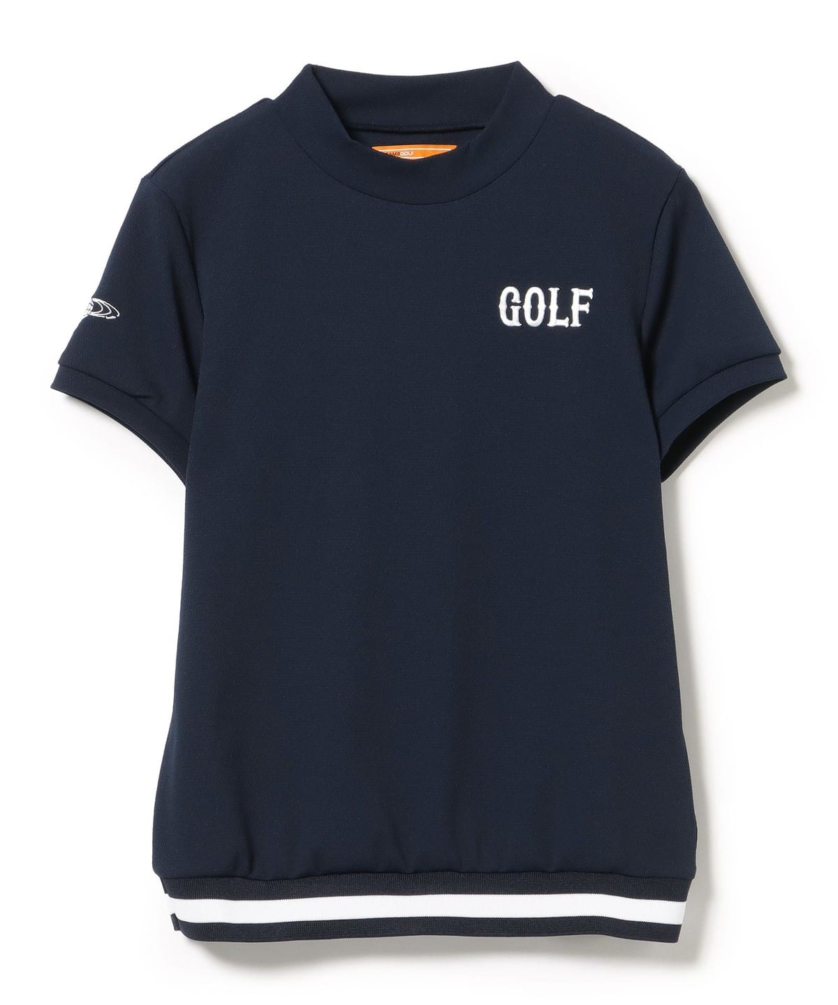 BEAMS GOLF（ビームス ゴルフ）ORANGE LABEL /裾リブボーダー モック