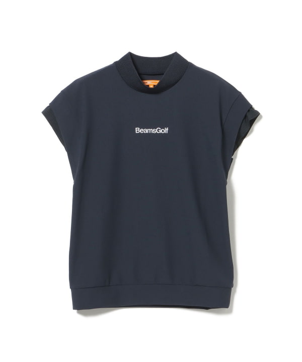 ORANGE LABEL / フレアスリーブ モックネックシャツ．