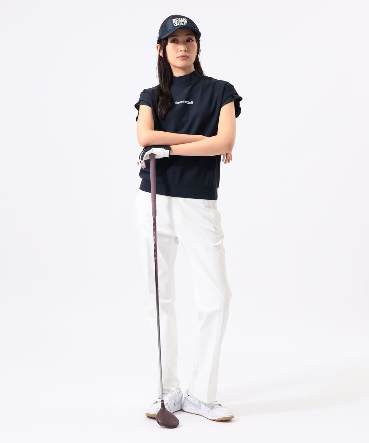 BEAMS GOLF（ビームス ゴルフ）ORANGE LABEL / フレアスリーブ モック