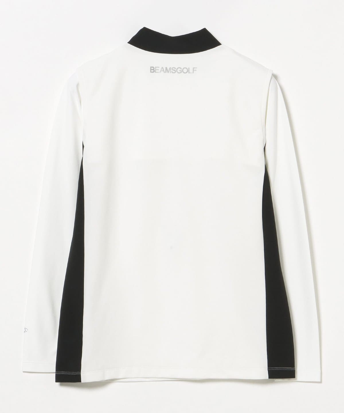 BEAMS GOLF ビームスゴルフ 長袖モックネックTシャツ ホワイト★未着用 BEAMS GOLF（ビームス ゴルフ）ORANGE LABEL / アームカバーボレロ付き