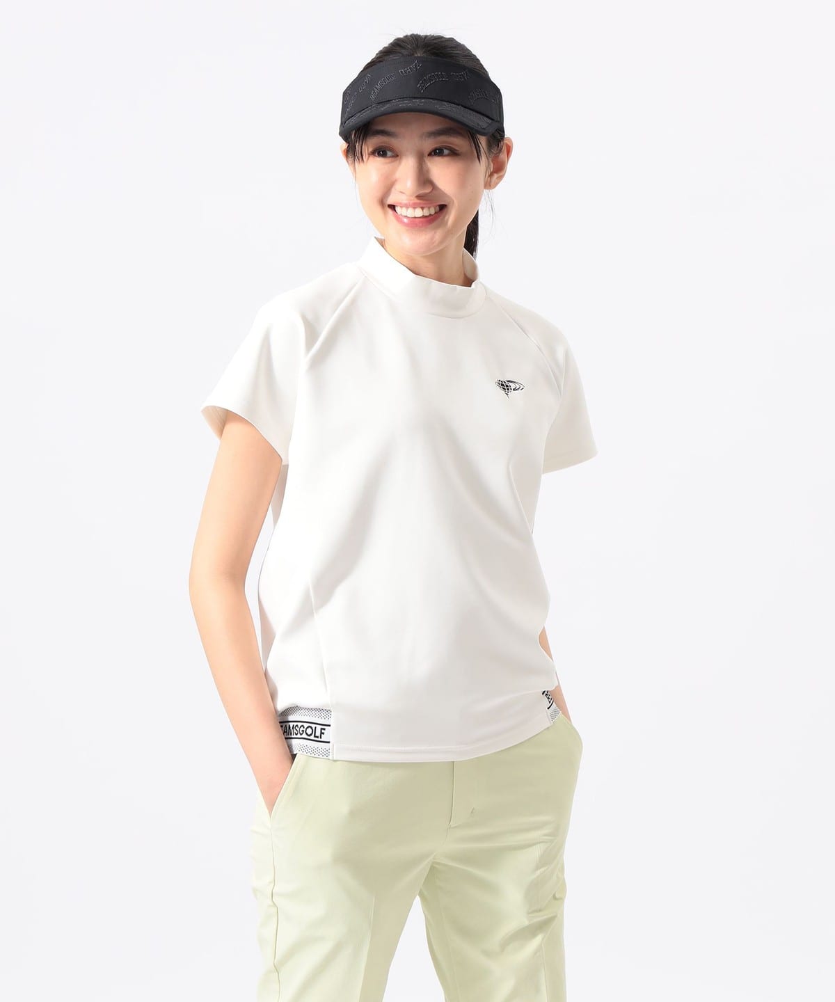 BEAMS GOLF（ビームス ゴルフ）ORANGE LABEL / 裾リブ ロゴモック