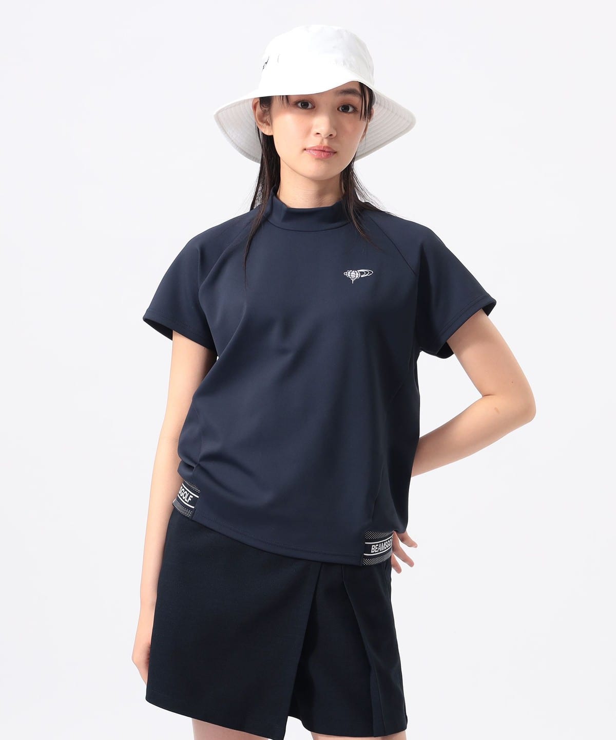 BEAMS GOLF（ビームス ゴルフ）ORANGE LABEL / 裾リブ ロゴモック