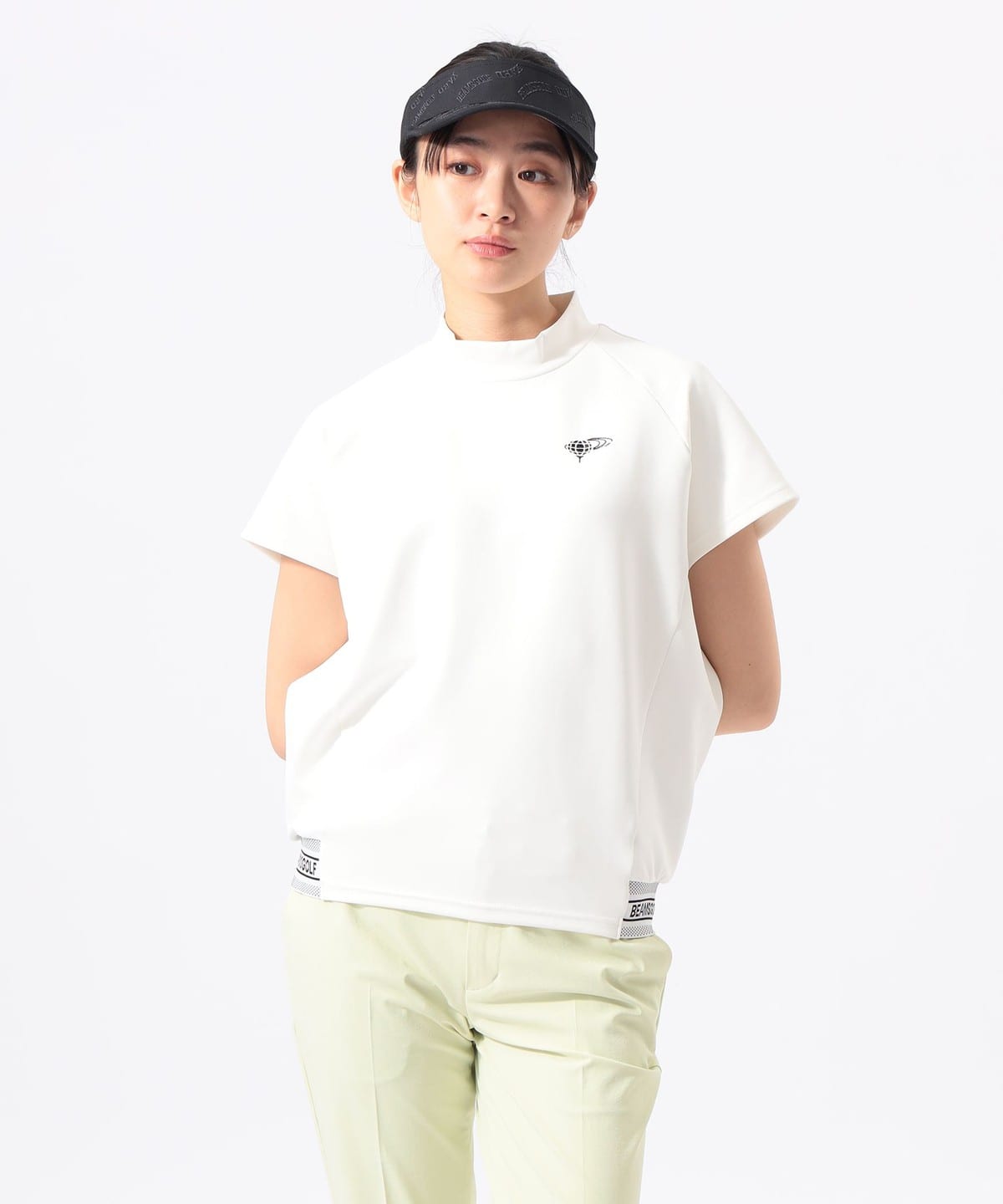 BEAMS GOLF（ビームス ゴルフ）ORANGE LABEL / 裾リブ ロゴモック