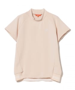 ORANGE LABEL / 裾リブ ロゴモックネックシャツ（接触冷感・UVカット）