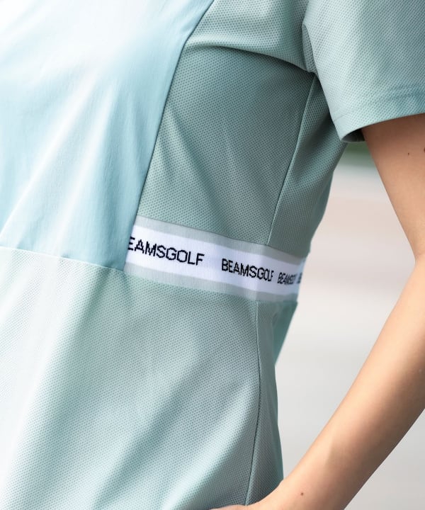 ORANGE LABEL / ウエスト切り替え モックネックシャツ（UVカット）