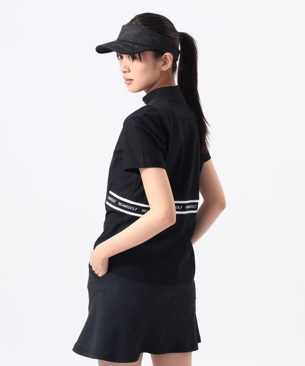 ORANGE LABEL / ウエスト切り替え モックネックシャツ（UVカット） Model：H170 B74 W60 H86　Size：M