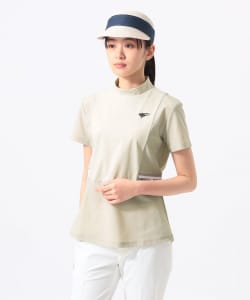 ORANGE LABEL / ウエスト切り替え モックネックシャツ（UVカット）