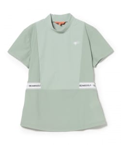 ORANGE LABEL / ウエスト切り替え リブ襟 モックネックシャツ（UVカット）