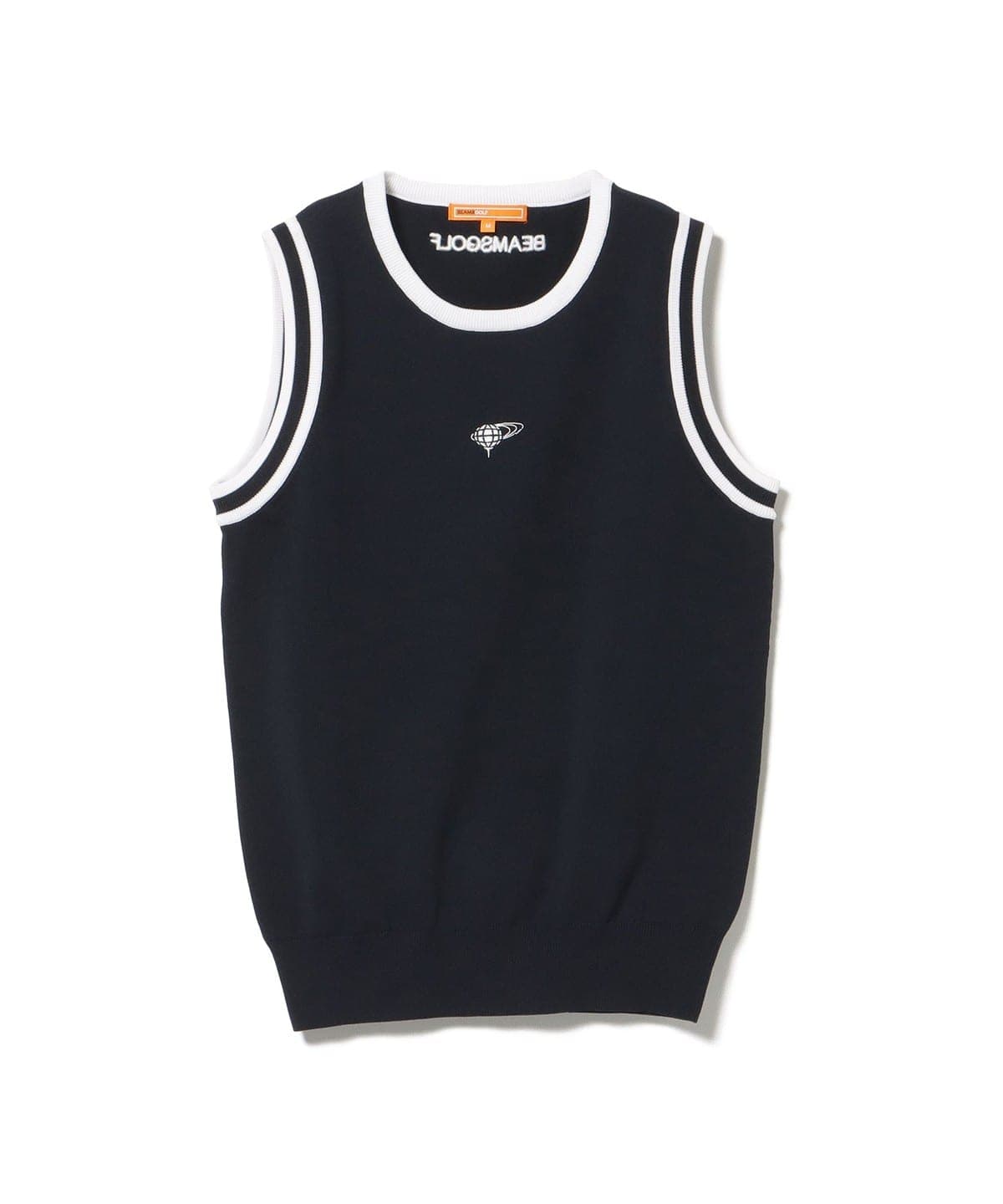 ORANGE LABEL / リブライン ニット ベスト トップス WOMEN NAVY S ORANGE LABEL / リブライン ニット ベスト トップス WOMEN NAVY S