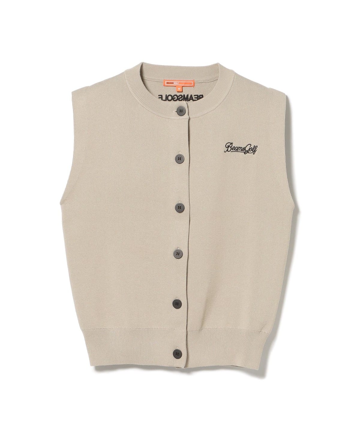 ORANGE LABEL / フロントボタン ニット ベスト. トップス WOMEN BEIGE L ORANGE LABEL / フロントボタン ニット ベスト. トップス WOMEN BEIGE L