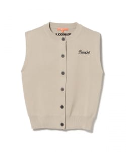 ORANGE LABEL / フロントボタン ニット ベスト．